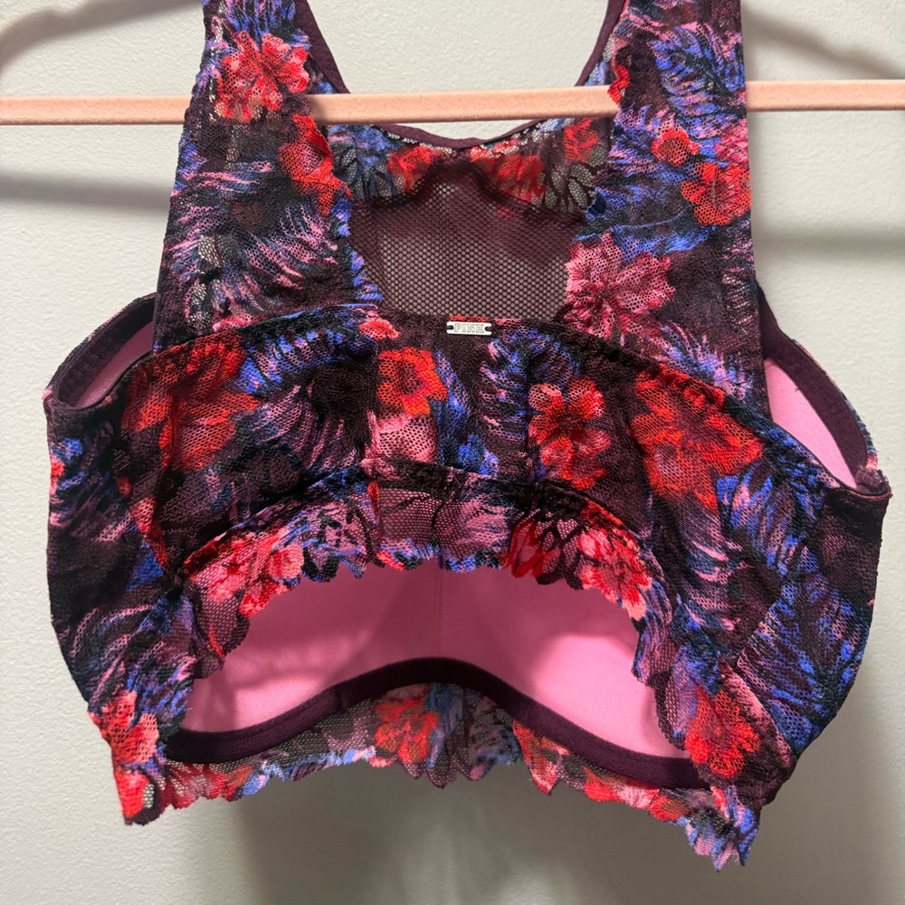 Floral Mesh Bralette - Picture 4 of 5